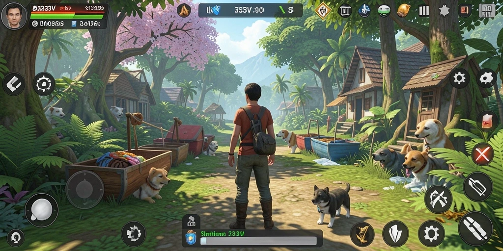 Tampilan gameplay yang menarik dalam 333V dengan simulasi kehidupan nyata.
