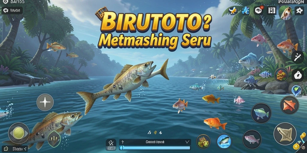 Tampilan gameplay memancing yang seru di BIRUTOTO.