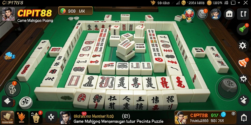 Tampilan gameplay <strong>CIPIT88</strong> yang menampilkan level-level menarik dan tantangan Mahjong.