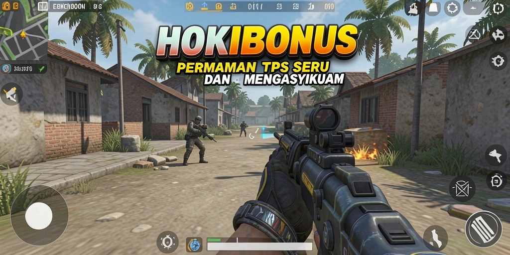 Tangkapan layar HOKIBONUS menampilkan aksi seru dalam pertarungan TPS.