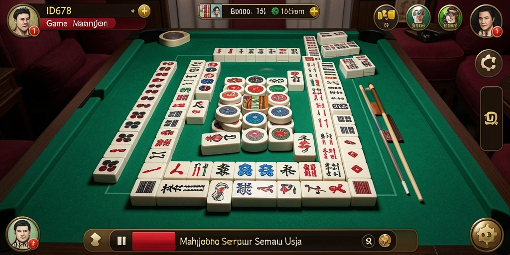 Screenshot ID678 menampilkan aksi gameplay Mahjong yang seru.