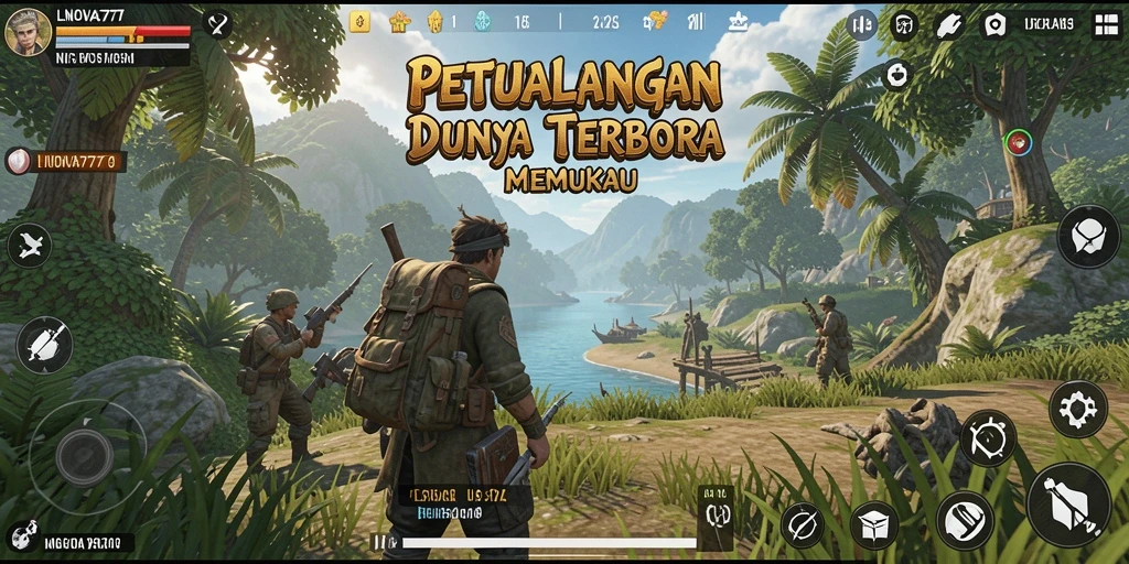 Tampilan gameplay LNOVA777 yang menakjubkan dalam dunia terbuka.