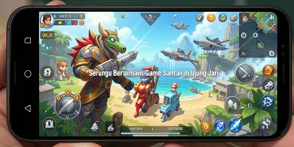 Tangkapan layar game OKJK menampilkan gameplay yang seru dan menarik.