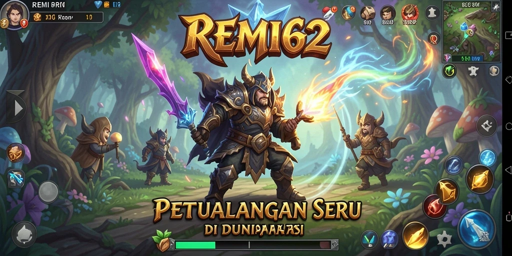 Tampilan gameplay menarik dari REMI62 yang menyoroti pertarungan dan eksplorasi.