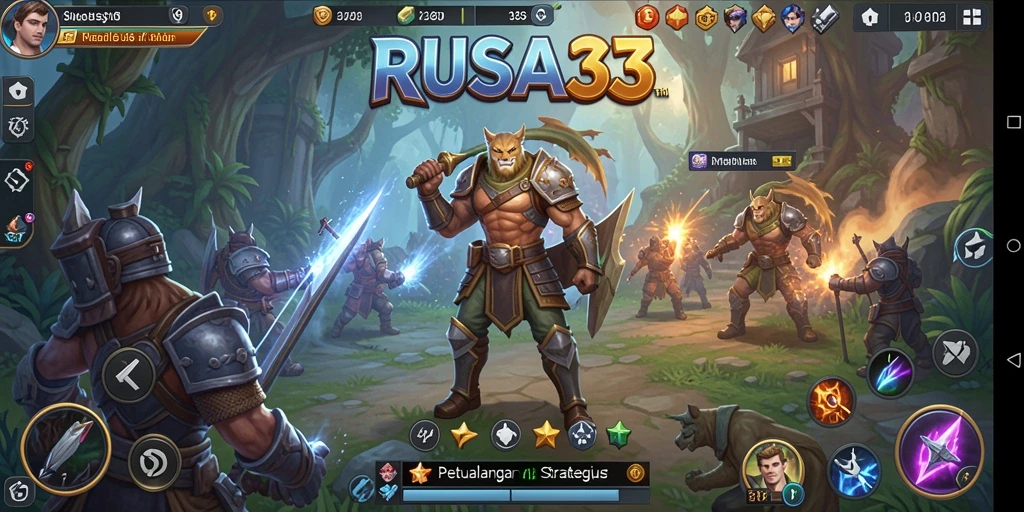 Tampilan menarik gameplay RUSA33 yang penuh strategi.