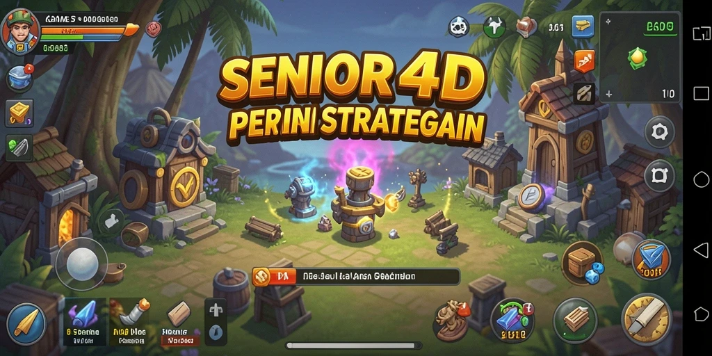 Tampilan gameplay SENIOR4D yang seru dan interaktif.