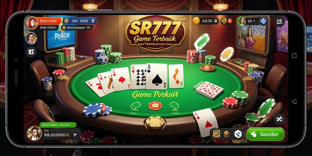 Tampilan gameplay seru dari SR777 dengan suasana Poker yang mendebarkan.