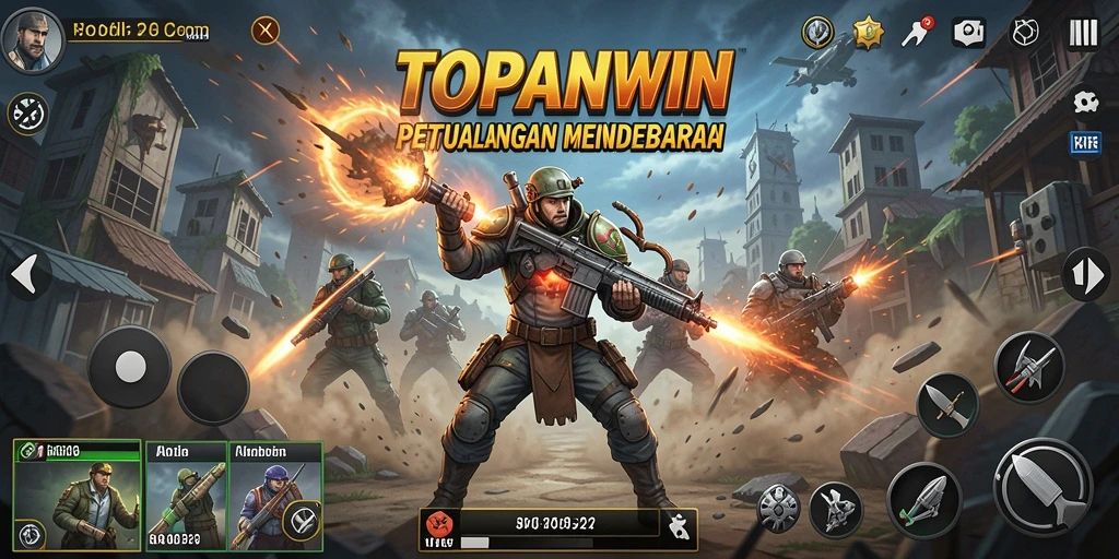 Tampilan action seru dari permainan TOPANWIN yang mendebarkan.