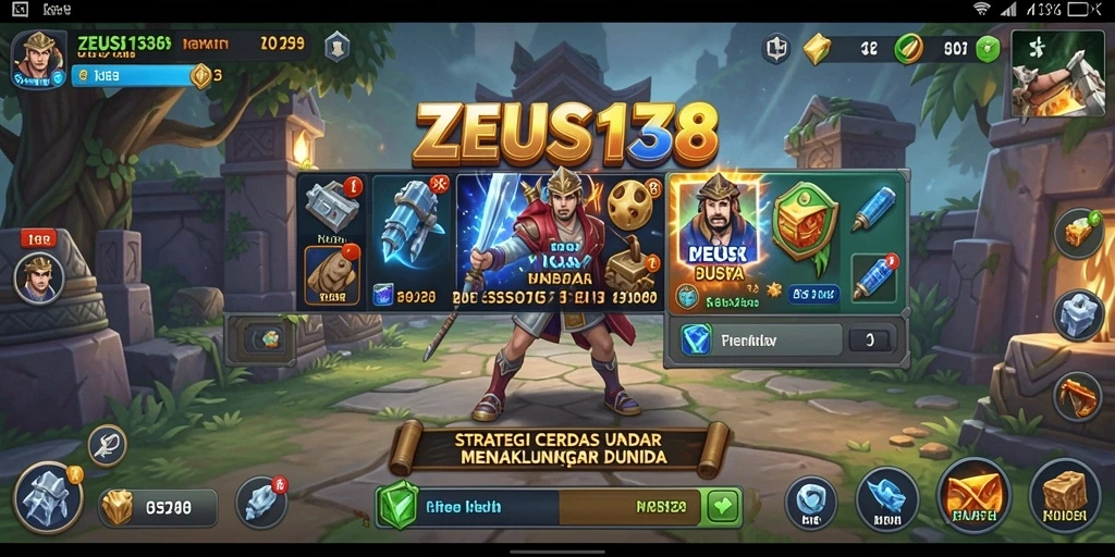Tangkapan layar gameplay <strong>ZEUS138</strong> menampilkan pertempuran strategis yang intens.